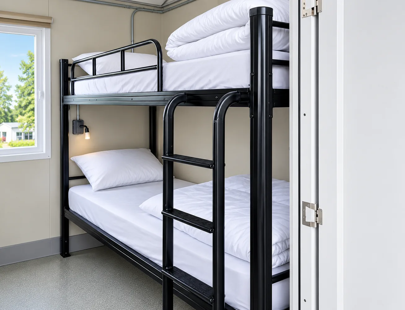 20ft mobile accommodation bunk room interior