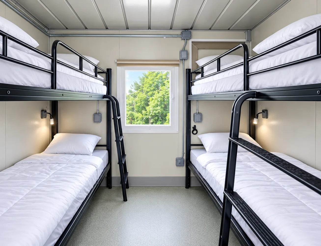 20ft vip accommodation four bed interior