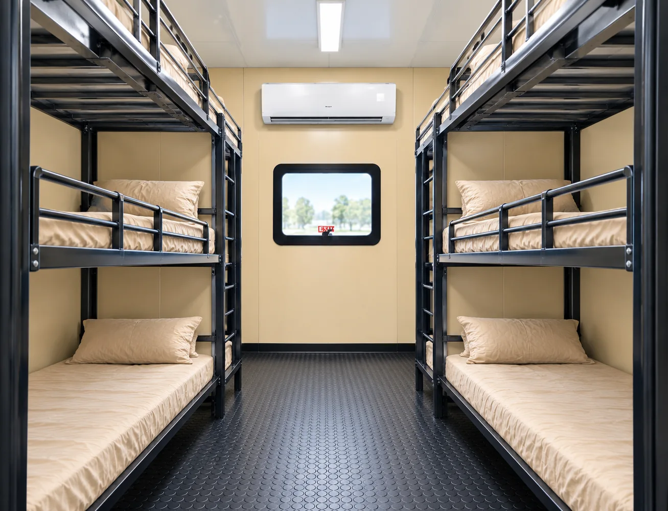 Command center trailer bunk bed interior